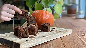 Kürbis Brownies selber backen